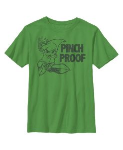 NINTENDO Boy's Legend Of Zelda St. Patrick's Day Link Pinch Proof Child T-Shirt