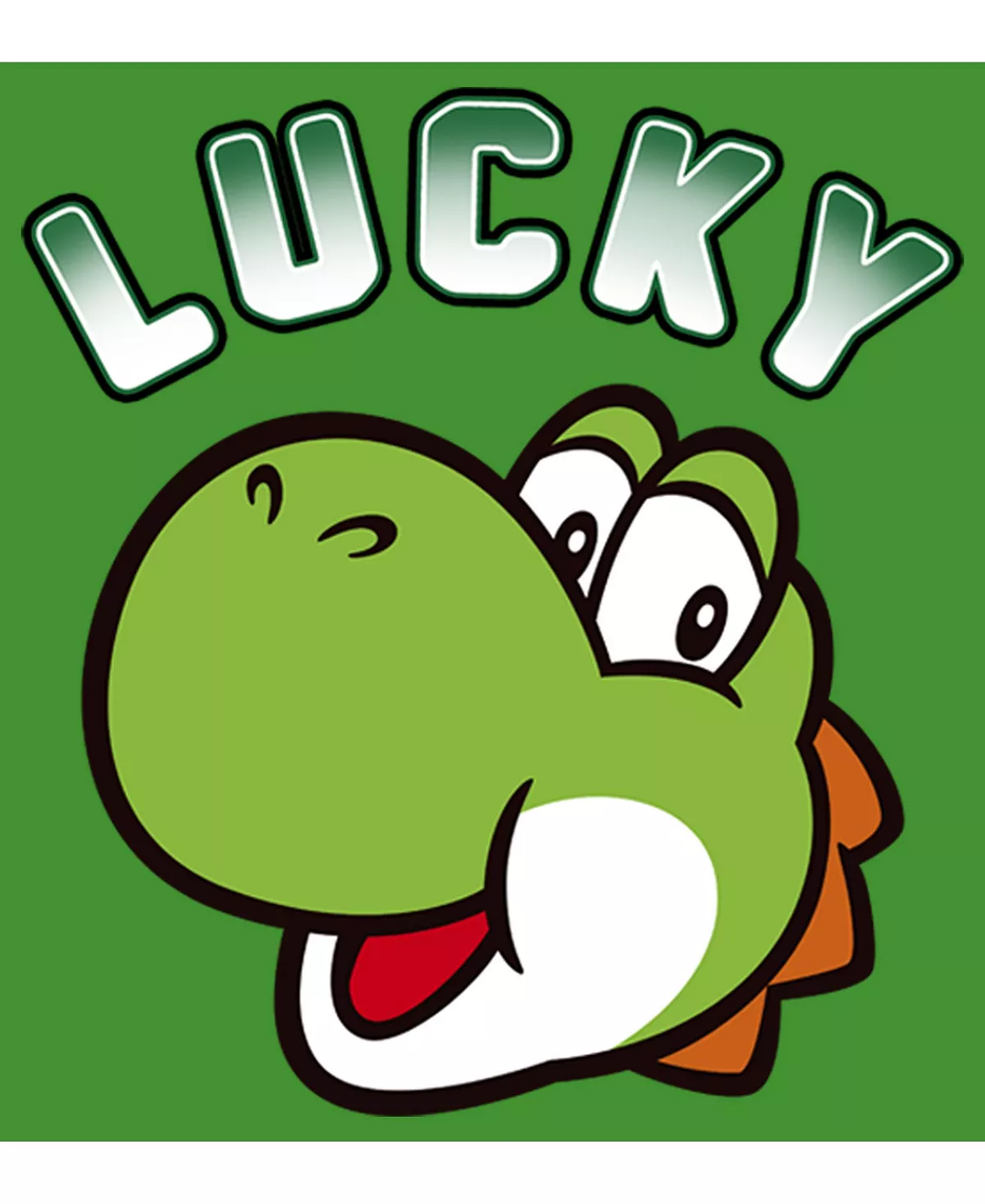 NINTENDO Boy's Super Mario St. Patrick's Day Lucky Yoshi Retro Child T-Shirt - Image 3