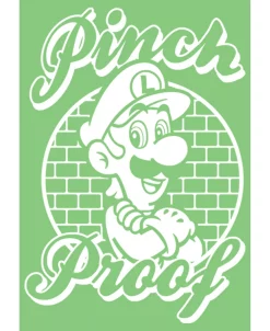 NINTENDO Girl's Super Mario St. Patrick's Day Pinch Proof Luigi Retro Child T-Shirt 3 NINTENDO Girl's Super Mario St. Patrick's Day Pinch Proof Luigi Retro Child T-Shirt -Carter’s Shop 23729619 fpx
