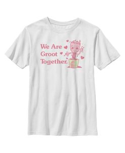 Marvel Boy's We Are Groot Together Child T-Shirt