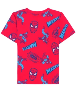 Hybrid Toddler Boys Spiderman All Over Print Short Sleeve T-shirt -Carter’s Shop 23810014 fpx 1