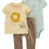 Carter's™ Baby Boys My First Love Shirt, Bodysuit And Pants, 3 Piece Set