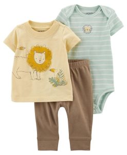 Carter's™ Baby Boys My First Love Shirt, Bodysuit And Pants, 3 Piece Set