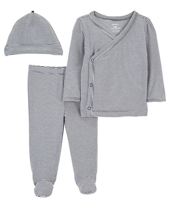Baby Boys Or Baby Girls Side Snap Cardigan, Pants And Cap, 3 Piece Set Carter's™ Baby Boys Or Baby Girls Side Snap Cardigan, Pants And Cap, 3 Piece Set -Carter’s Shop
