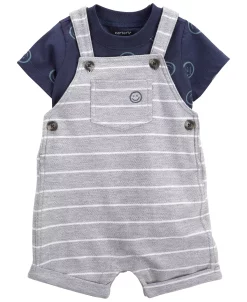 Carter's™ Baby Boys Short Sleeved T Shirt And Shortalls, 2 Piece Set -Carter’s Shop 23946341 fpx