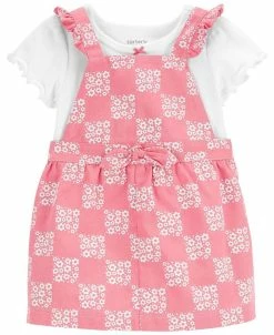 Carter's™ Baby Girls T Shirt And Romper, 2 Piece Set