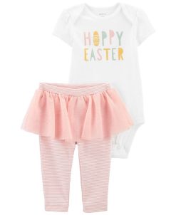Carter's™ Baby Girls Easter Bodysuit And Tutu Pants, 2 Piece Set
