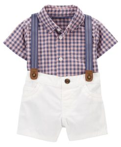 Carter's™ Baby Boys Dress Me Up Shorts, Suspenders And Bodysuit, 3 Piece Set
