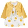 Carter's™ Baby Girls My First Love Bodysuit Dress And Cardigan, 2 Piece Set