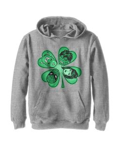 Marvel Boy's St. Patrick's Day Hero Four-Leaf Clover Child Pull Over Hoodie