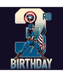 Marvel Toddler's 3rd Birthday Capitan America Unisex T-Shirt -Carter’s Shop 24050988 fpx