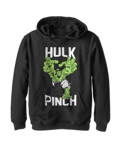 Marvel Boy's St. Patrick's Day Pinching Hulk Child Pull Over Hoodie