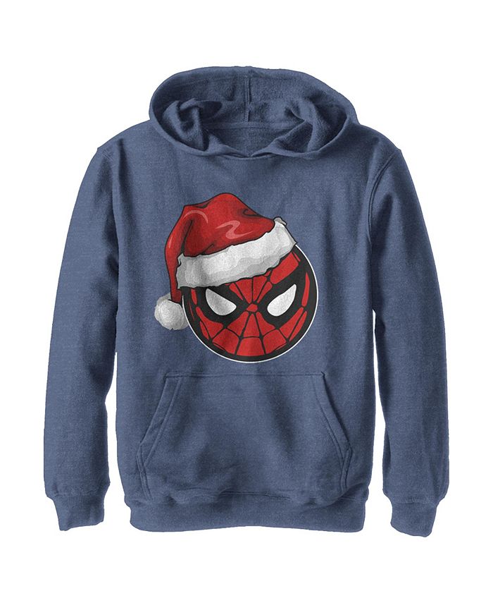 Boy's Christmas Spider-Man Santa Hat Child Pull Over Hoodie Marvel Boy's Christmas Spider-Man Santa Hat Child Pull Over Hoodie -Carter’s Shop