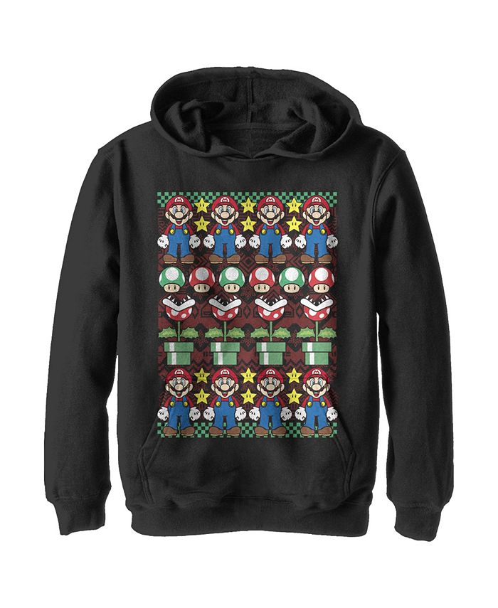 Boy's Ugly Christmas Mario Child Pull Over Hoodie NINTENDO Boy's Ugly Christmas Mario Child Pull Over Hoodie -Carter’s Shop