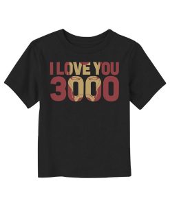 Marvel Toddler's Iron Man Love 3000 Mask Unisex T-Shirt