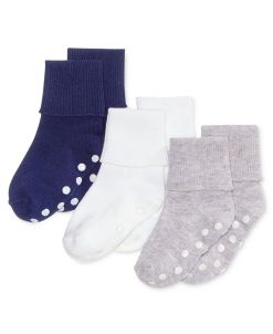 First Impressions Baby Boys Cuffed Low Cut Socks, Pack Of 3, Created For Macy's