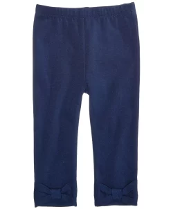First Impressions Baby Girls Bow-Hem Leggings, Created For Macy's -Carter’s Shop 8653161 fpx