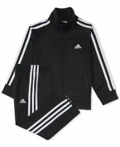 ADIDAS Baby Boys Three-Stripe Track Suit, 2 Piece Set