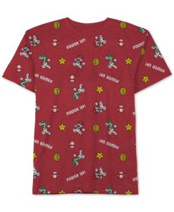 NINTENDO Little Boys Mario Icon Graphic T-Shirt